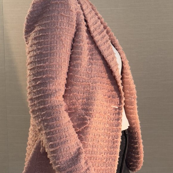 L'Agence Chamberlain Tweed Blazer - Dusty Pink Size 6 - Picture 2 of 4
